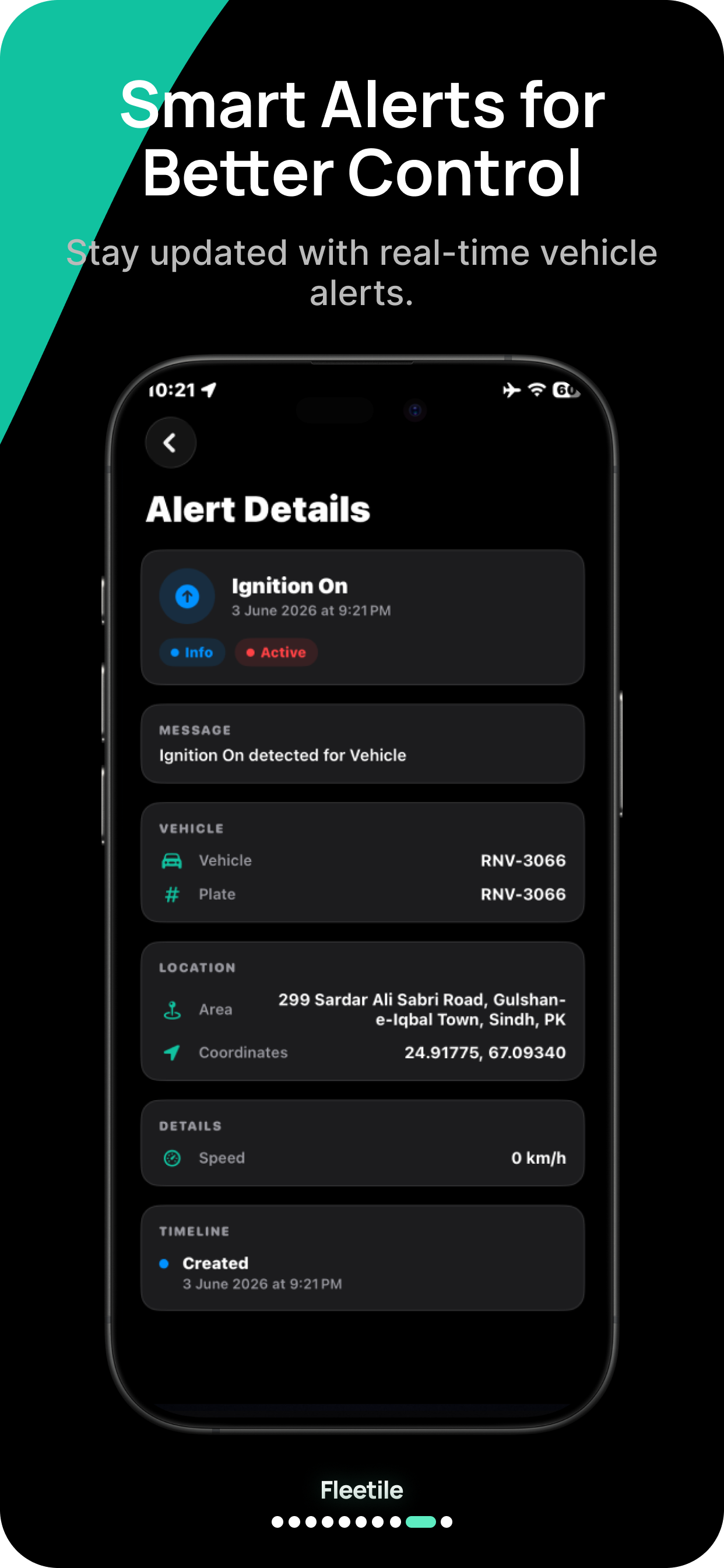 Fleetile mobile app