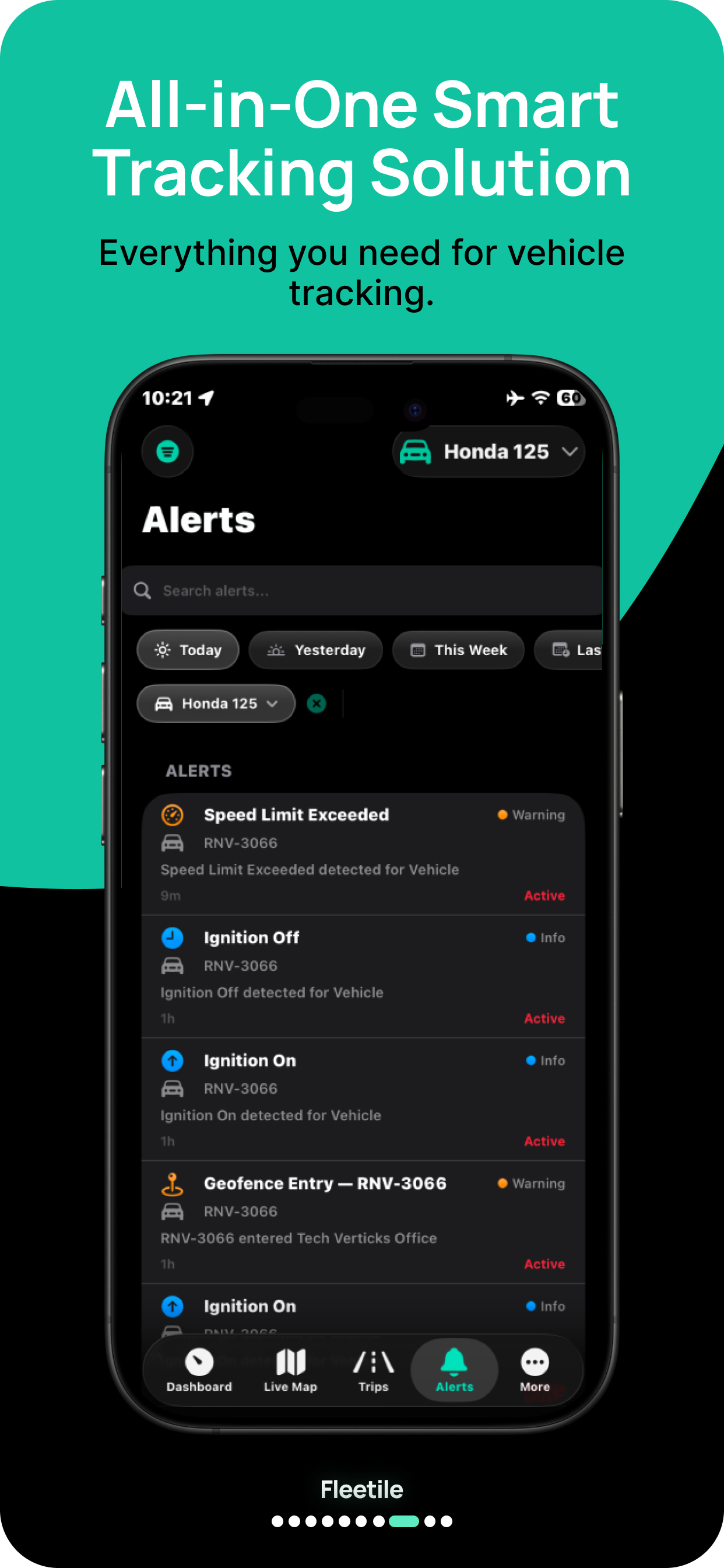Fleetile mobile app