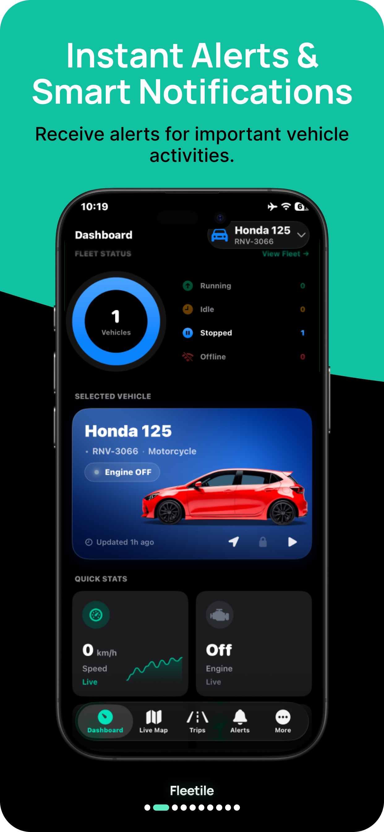 Fleetile mobile app
